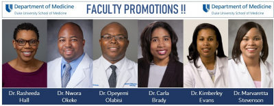 faculty promotions