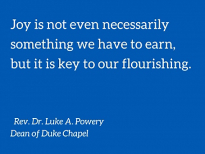 Joy is not even necessarily something we have to earn, but it is key to our flourishing: Rev. Powery